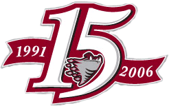 Guelph Storm 2005 anniversary logo iron on heat transfer